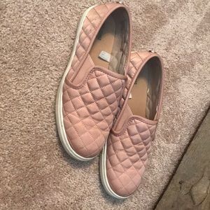 Blush slip on sneakers
